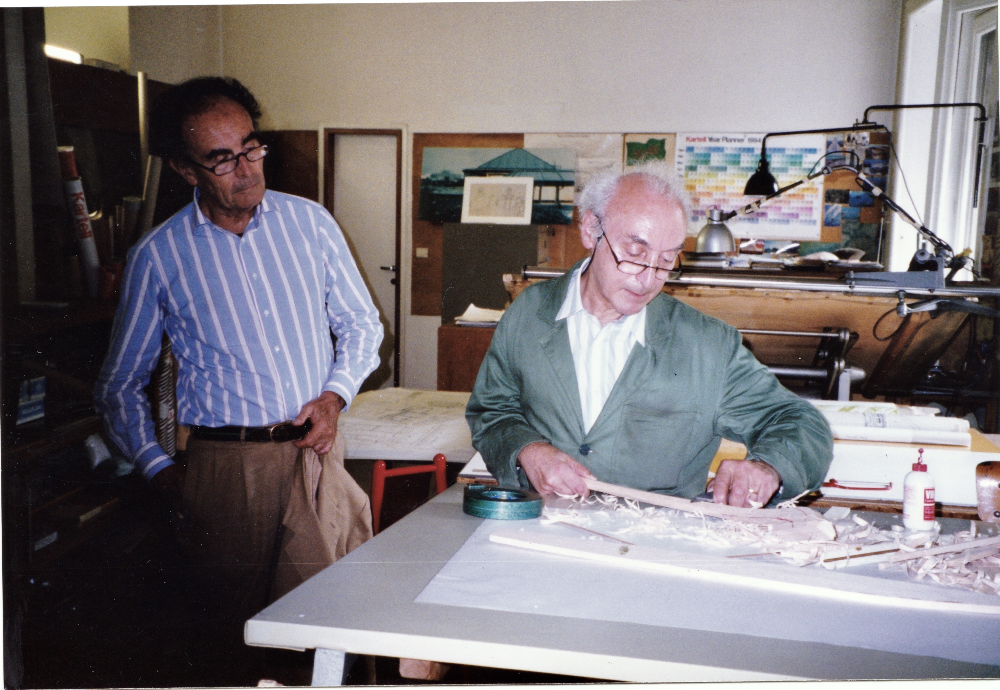 Vico Magistretti e Franco Montella